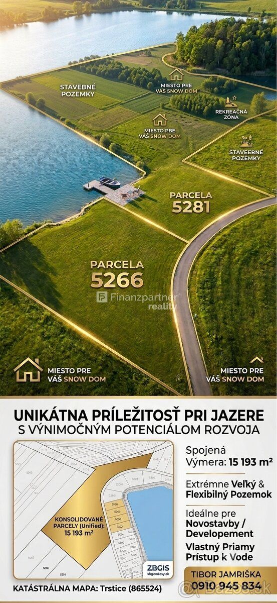 Typ: Rekreačné pozemky Obec: Trstice
🚀 UNIKÁTNA PRÍLEŽITOSŤ 