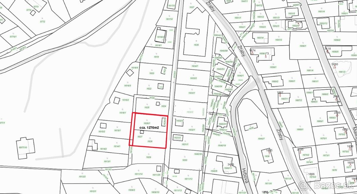 Predáme exkluzívne stavebný pozemok o výmere cca.1272m2 ako 