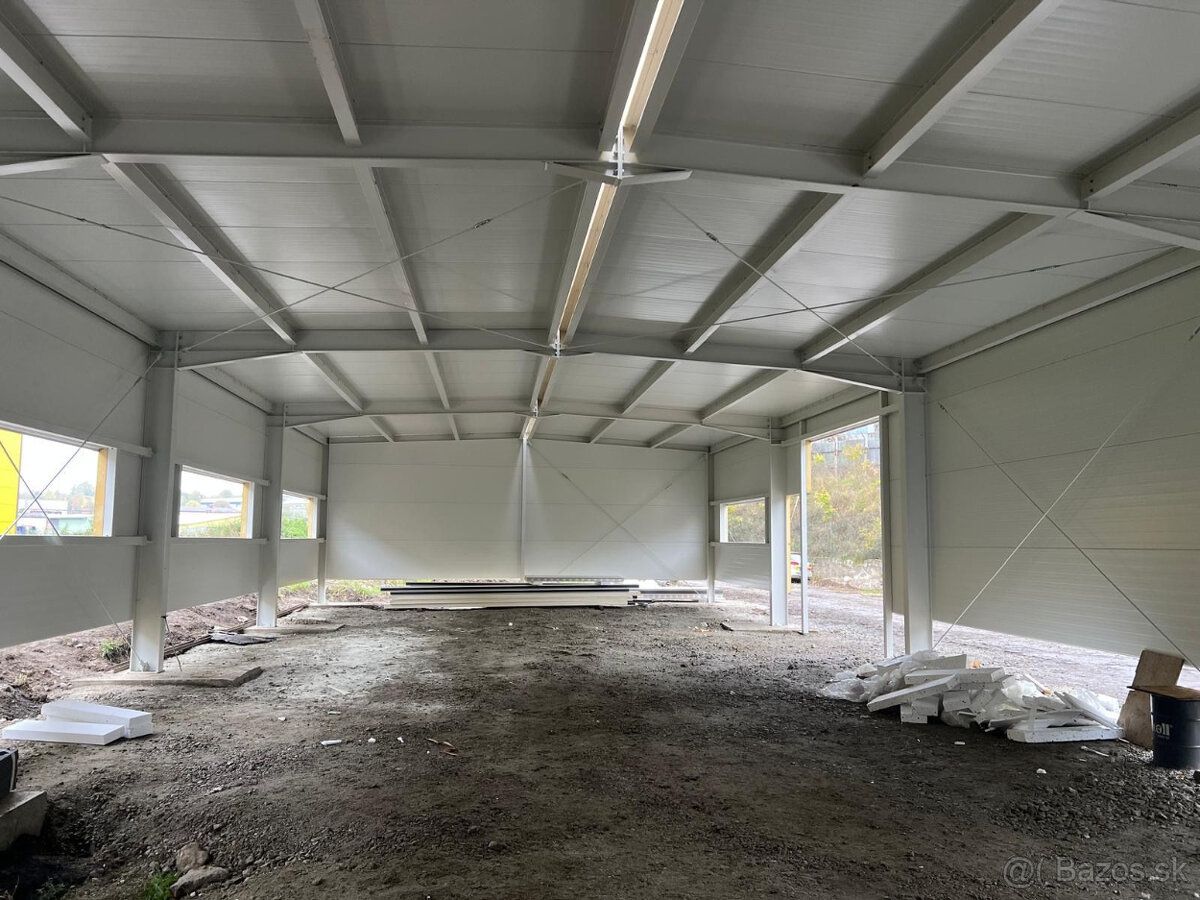 Prenajmem novopostavenú halu v areáli ZTS Martin,260m2, brán