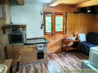 Menšia zrekonštruovaná podpivničená drevenica na menšom poze
