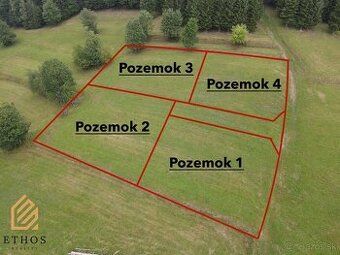 ETHOS Reality ponúka na predaj 4 krásne pozemky v obľúbenej 