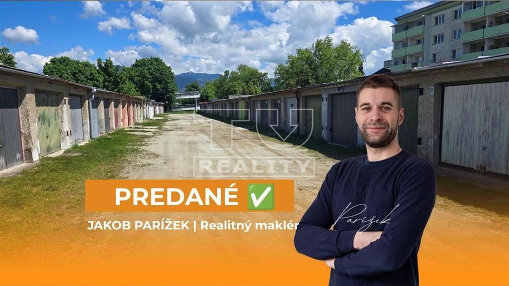 TuReality ponúka na predaj priestrannú, suchú murovanú garáž