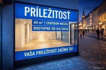 Ponúkame na prenájom nebytový priestor o výmere 63 m², ktorý