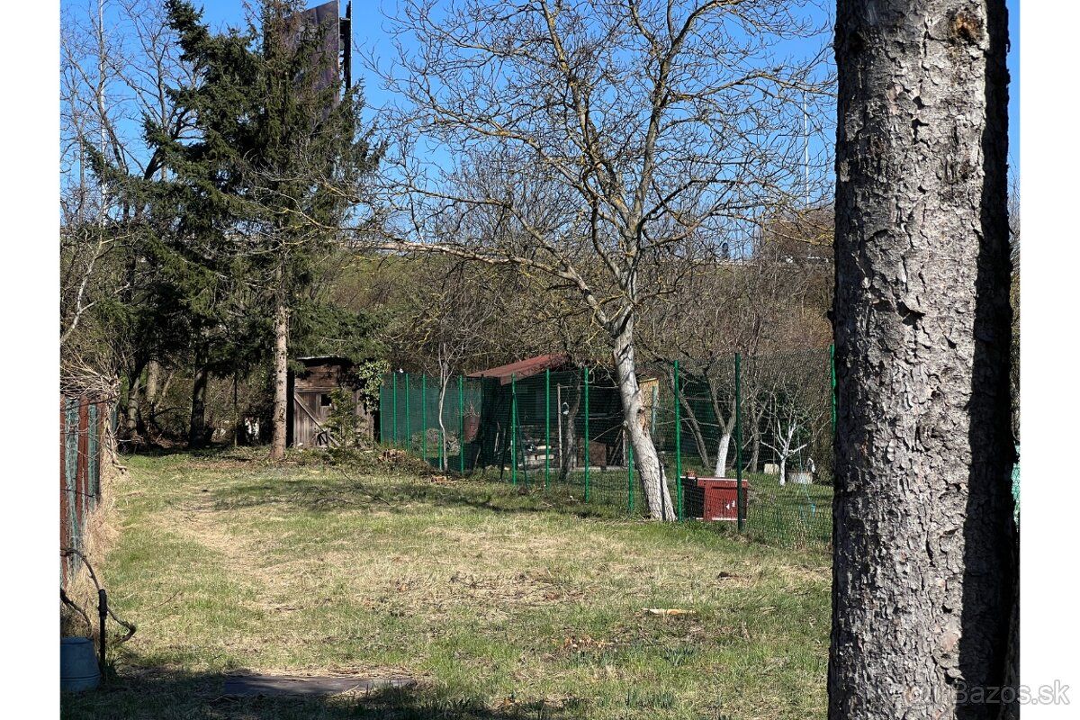 Predáme záhradu v Bratislave na začiatku Dúbravky na ulici L