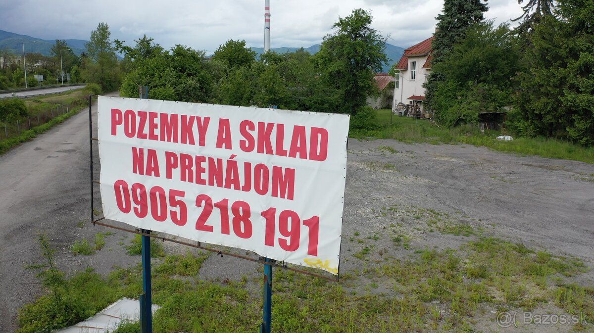 Prenajmem pozemok a skladový priestor od 1 500 m2 - 10 000 m