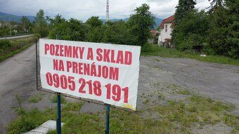 Prenajmem pozemok a skladový priestor od 1 500 m2 - 10 000 m