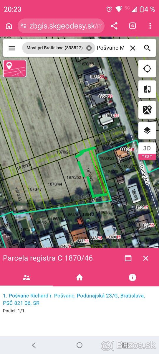 Ponúkame na predaj dve susediace parcely registra C v obci M