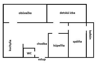 Ponúkame na predaj kompletne zrekonštruovaný 3. izbový byt s