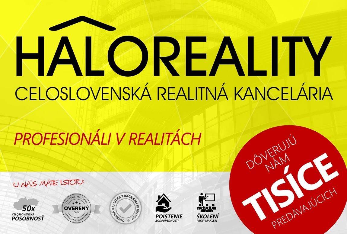 Realitná kancelária HALO reality a Ján Beľa, kontakt: 0911 7