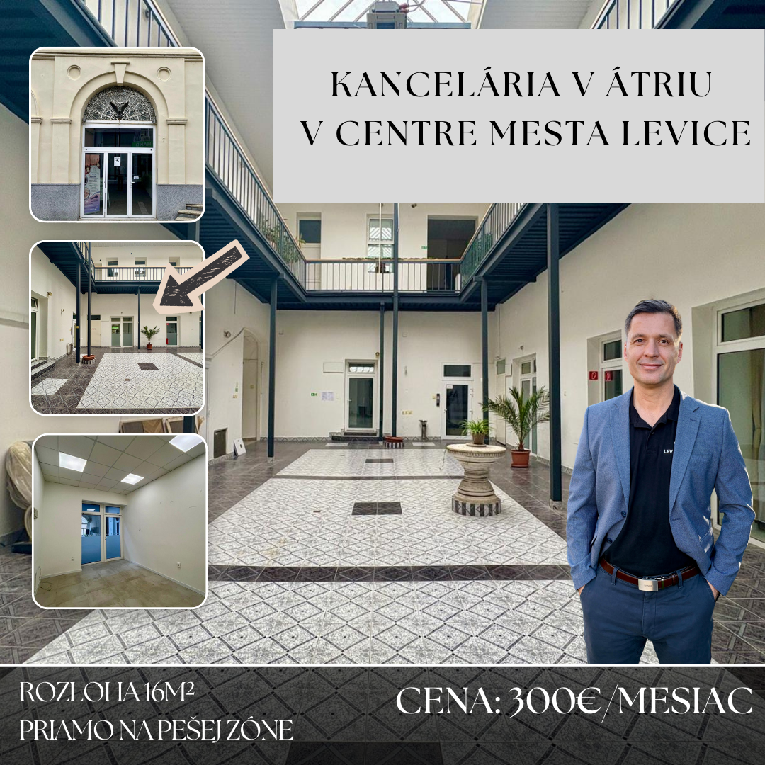 Objav výnimočný priestor o rozlohe 15,8 m² priamo na pešej z