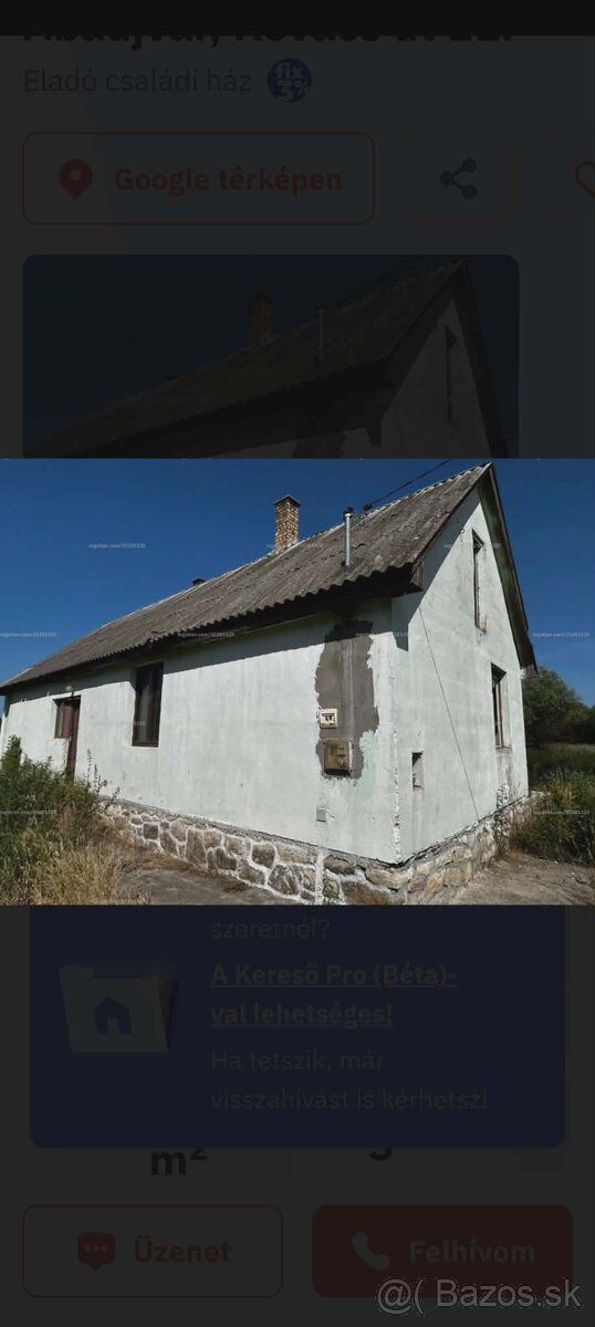 Kb. 17 éve épült tégla családi ház, 78 m2, 3 hálószoba + für