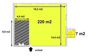 Ponúkame Vám na prenájom komerčné priestory o výmere 227 m² 