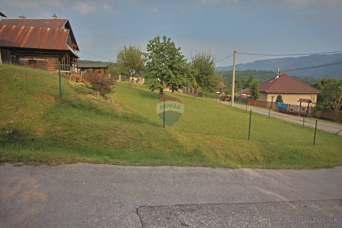 RK RE/MAX Vám ponúka exkluzívne na predaj pozemok v horehron