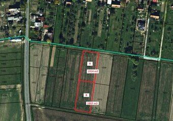 Na predaj sú pozemky s parcelnými číslami a výmerou:
1304 28