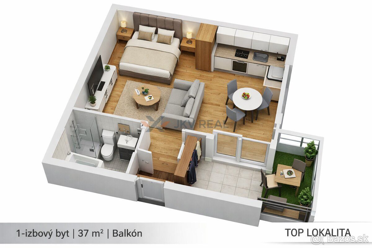 Predaný!
🏡 EXKLUZÍVNE | 1-izbový byt s balkónom – Čajkovskéh