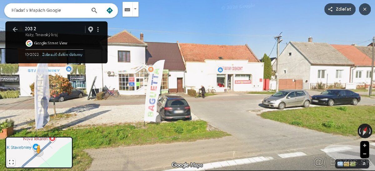 Predávame nehnuteľnosť na Bratislavskej ulici v Kútoch. Rozl