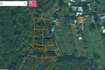 Ponúkame na predaj 5 pozemkov v obci Klokočov cca 12 km od M