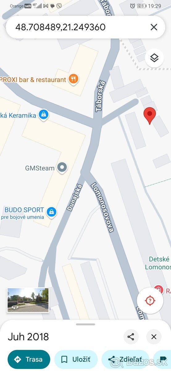 Prenajmem garáž s elektrickou na Lomonosovovej Dunajskej uli