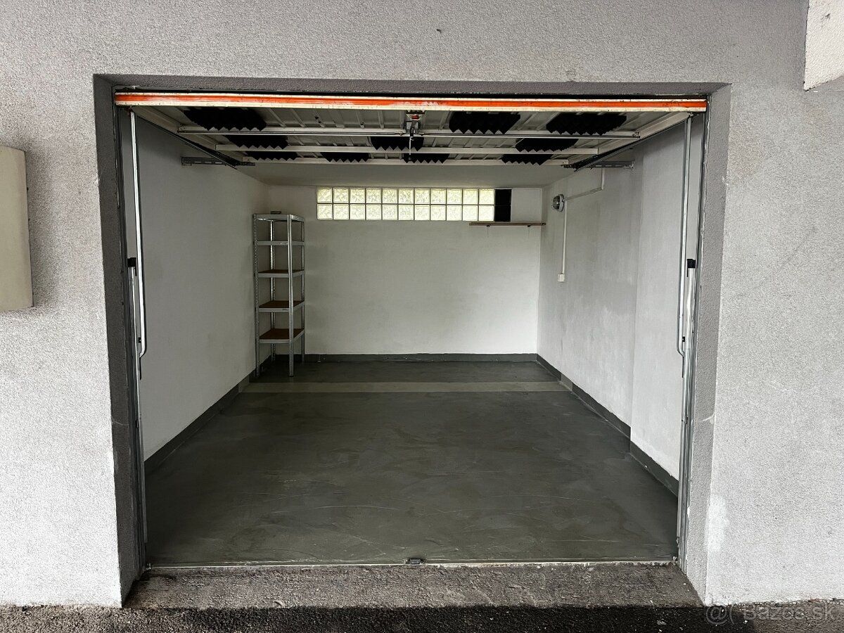 Prenajmem garáž 18m2 s predným prestrešením. V garáži je zav