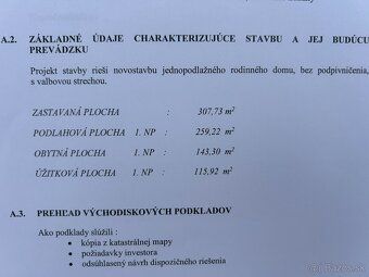Na predaj kompletná projektová dokumentácia na moderný jedno