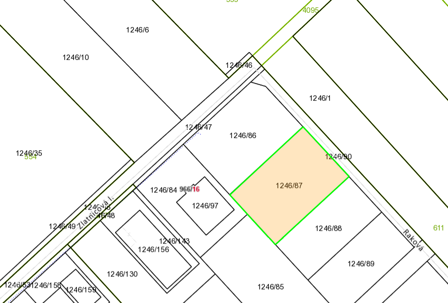 Predám pozemok v obci Zubrohlava parc.č.1246/87 - 677 m2, pl