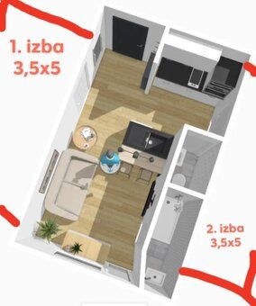 V EXKLUZÍVNOM ZASTÚPENÍ na predaj 2izbový byt v mestskej čas