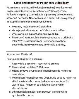 Stavebné pozemky v srdci myjavskych Kopaníc
Ideálna príležit