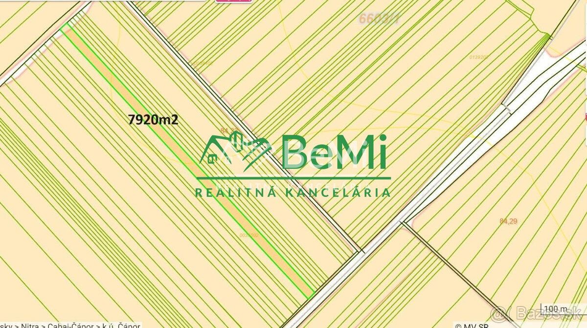 Typ: Poľnohospodárske a lesné pozemky Ulica: Cabaj- Čápor Ob
