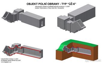 Predam vojensky bunker/ukryt typ UZ-6a so stavebnym pozemkom