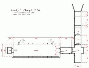 Predam vojensky bunker/ukryt typ UZ-6a so stavebnym pozemkom