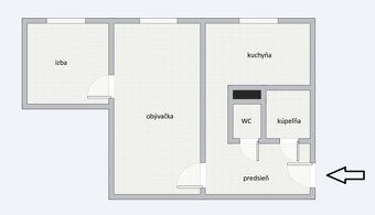 Ponúkame na predaj 2-izbový byt, nachádzajúci sa v mestskej 