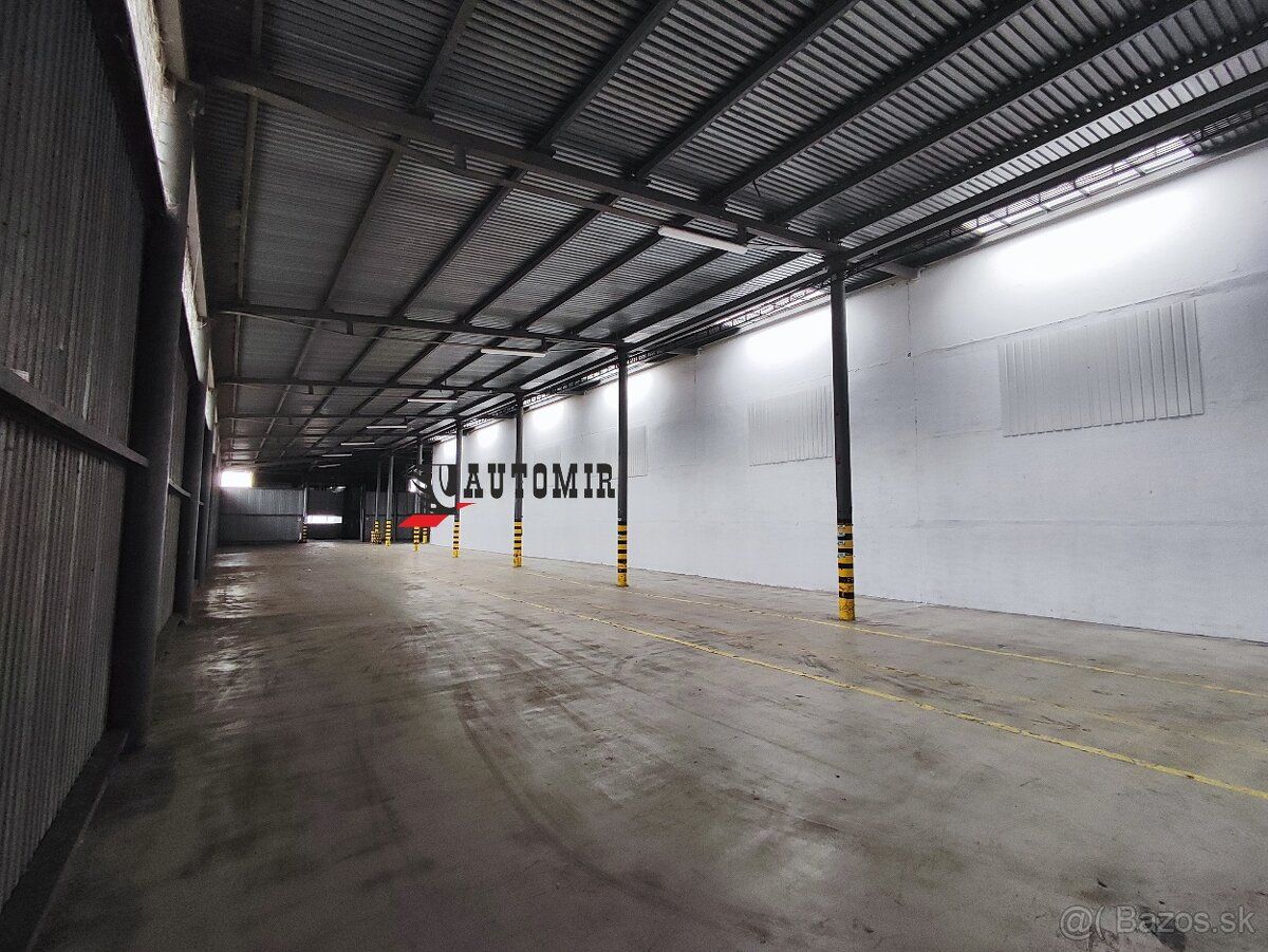 Ponúkame na prenájom nevykurovaný sklad o rozlohe 600 m2 v m