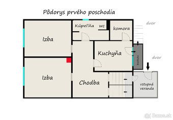 Ponúkame na predaj MUROVANÝ RODINNÝ DOM, obec VLKANOVÁ, vzdi