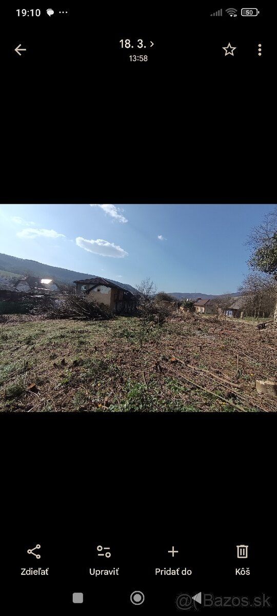 Ponúkam na predaj starý dom na stavebnom pozemok o výmere cc