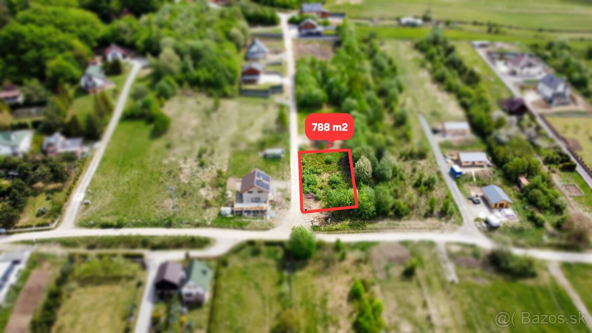 Prémiová parcela pre vašu chatu v Drienici (788 m²) – komple