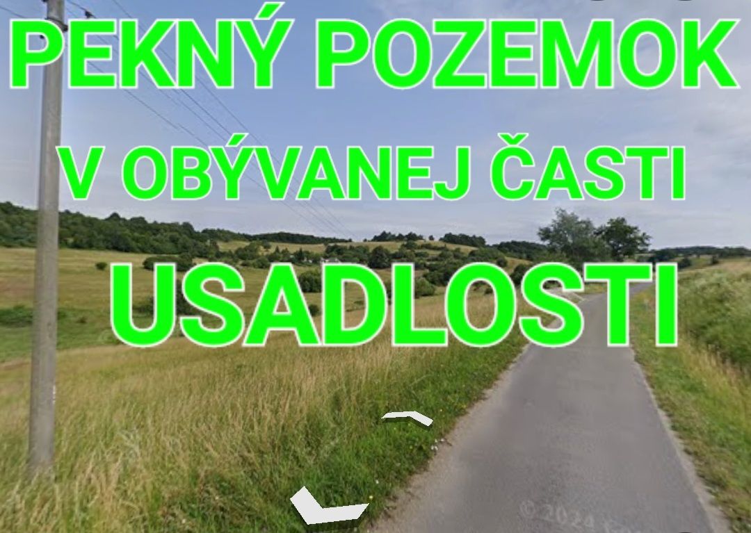 Pekný pozemok v lone prírody s krásnym výhľadom na okolie o 