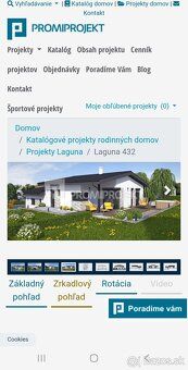 Predám projektovú dokumentáciu rodinného domu od Promiprojek