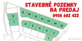 Ponúkame Vám na predaj pozemky - pre rodinné domy Šintava, p