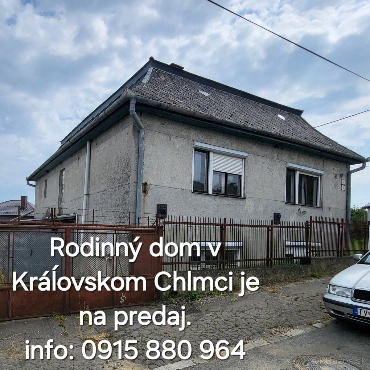 Predám rodinný dom s veĺkým pozemkom v Kráĺovskom Chlmci. RD