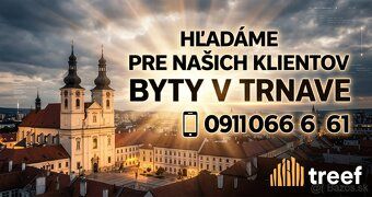 Realitná kancelária Treef ponúka na prenájom 2-izbový byt s 