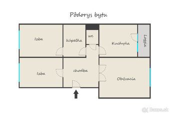 Ponúkame na predaj 3 izbový byt v meste Banská Bystrica, Sás
