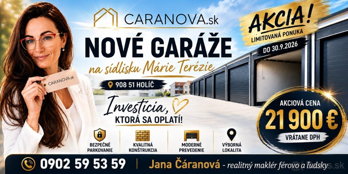Nová garáž za 21 900€ s DPH❓️ Áno je to možné ✔
✔ Jedinečná 