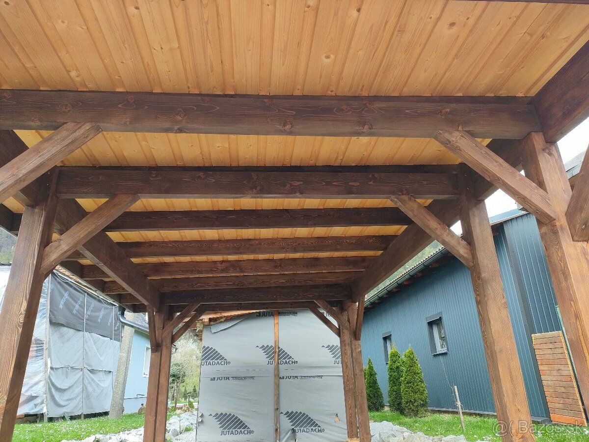 Predám nový prístrešok na auto alebo dodávku . Rozmer 7x4x2.