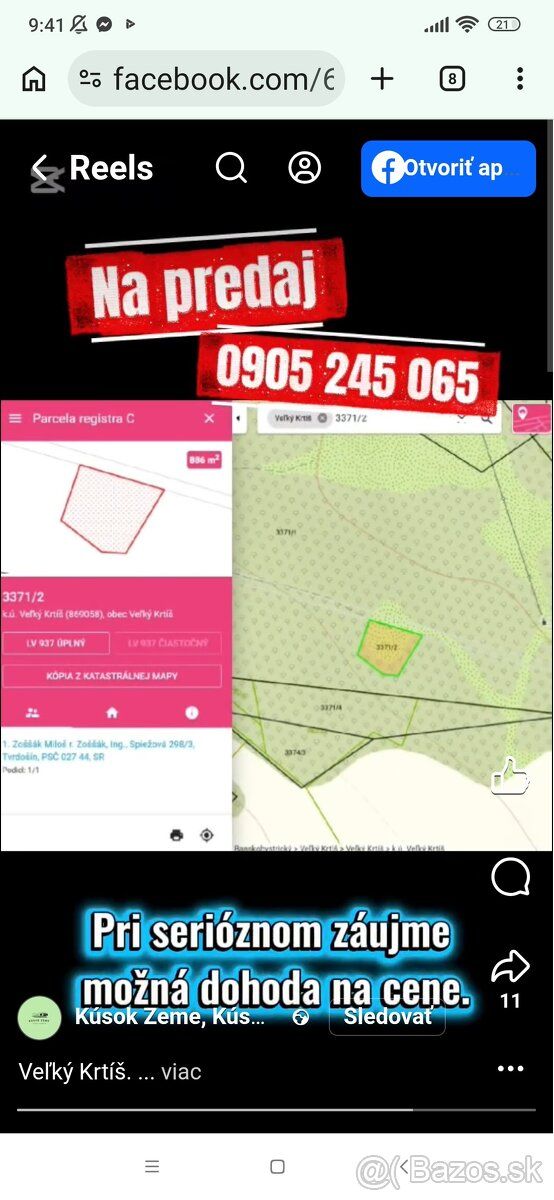 Predám pozemok pri meste Veľký Krtíš, stav.pozemok za 16000e