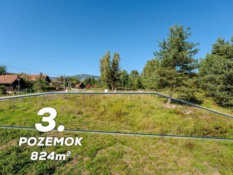 Predám slnečný stavebný pozemok s výmerou 824 m² pár metrov 