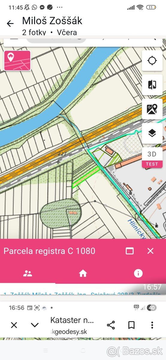 Predám 2 pozemky(2133m² a 2519m²) v obci Bzenica,rovinatý po