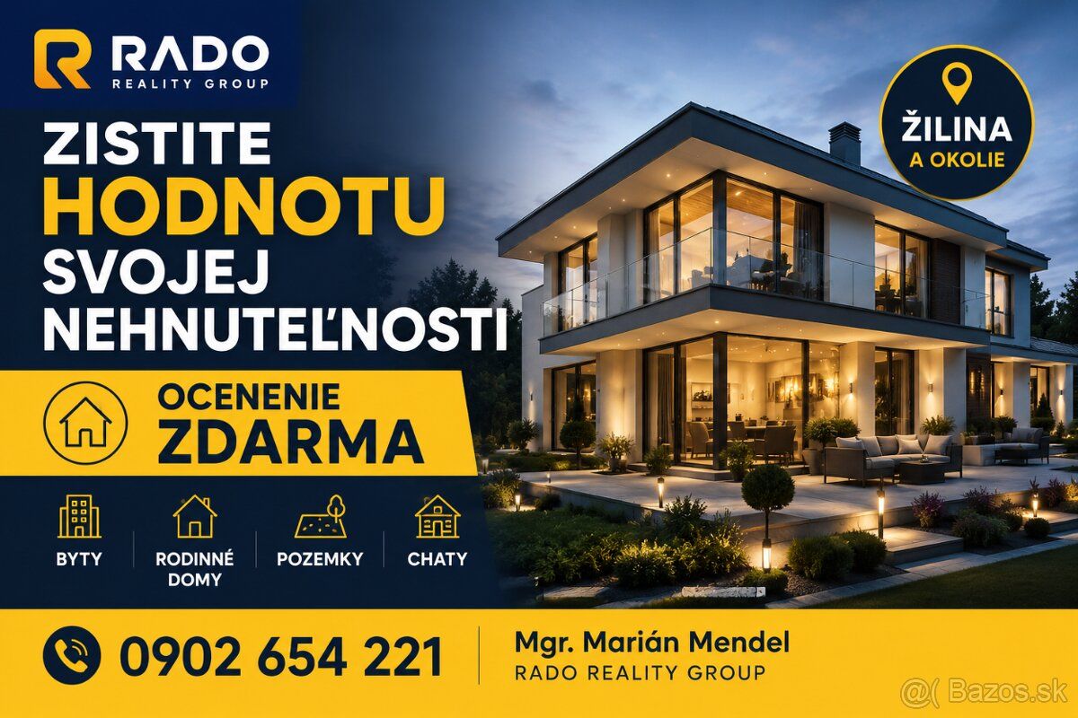 Neviete, koľko má hodnotu váš byt, dom alebo pozemok? Zistit