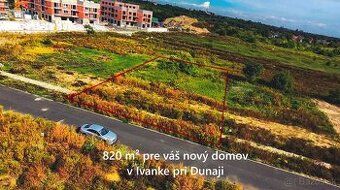 🏡 Na predaj – priestranný pozemok v Ivanke pri Dunaji (časť 