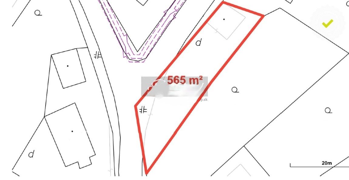 Predám pozemok, stavebný, ale aj ako len na záhradu... 560 m
