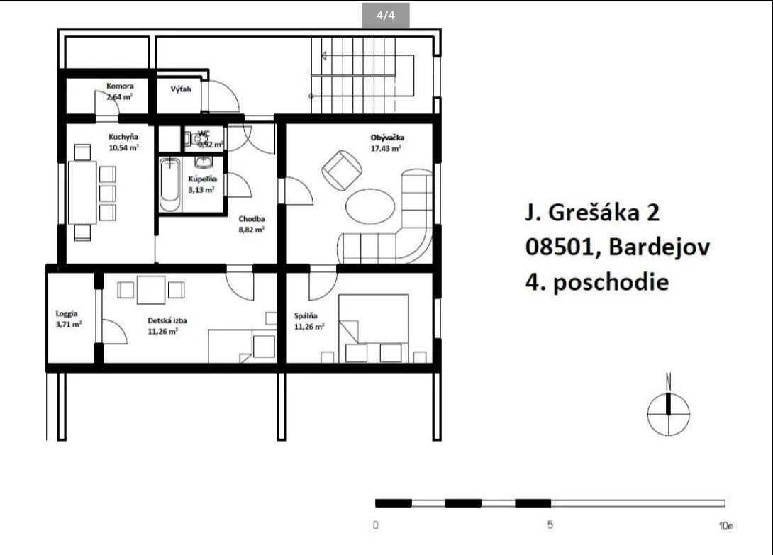 predám pôvodný 3 izbový byt na sídlisku Vinbarg. Nové okna. 